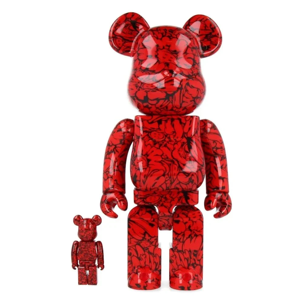 400% & 100% Bearbrick Set – Einzigartiges Mr. Scarlet Design von