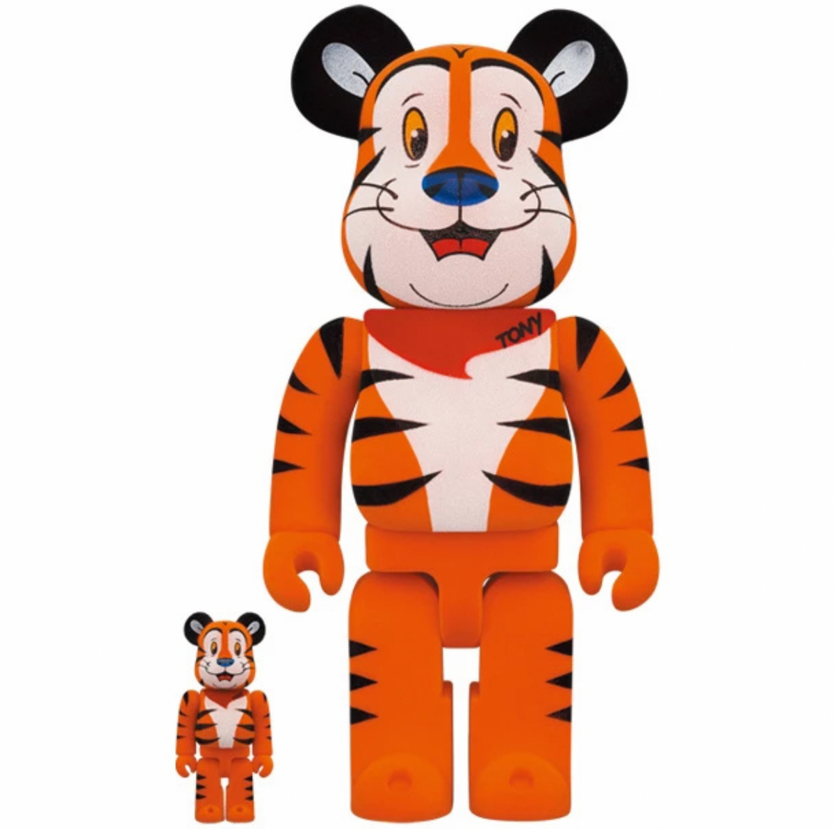 400 % und 100 % Bearbrick-Set – Tony The Tiger Vintage (Kelloggs)