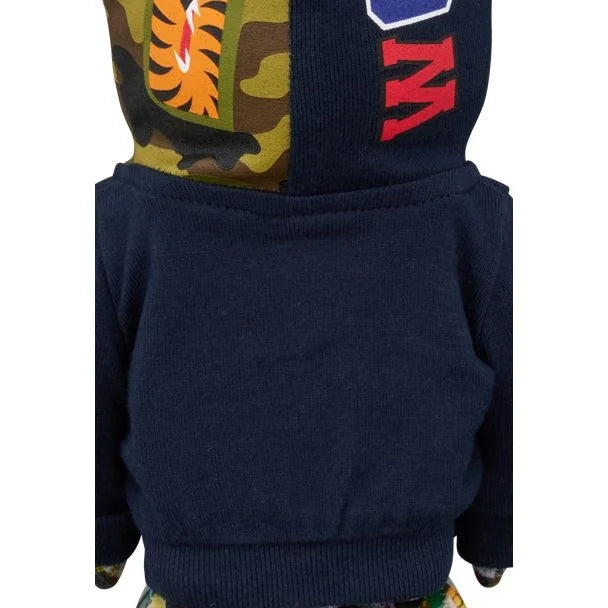 400 % & 100 % Bearbrick 3er-Set – BAPE(R) LEGACY CAMO SHARK (Navy-Version)