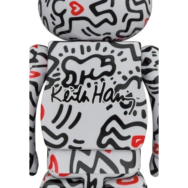 1000% Bearbrick - Keith Haring v8 (Heart of Men)