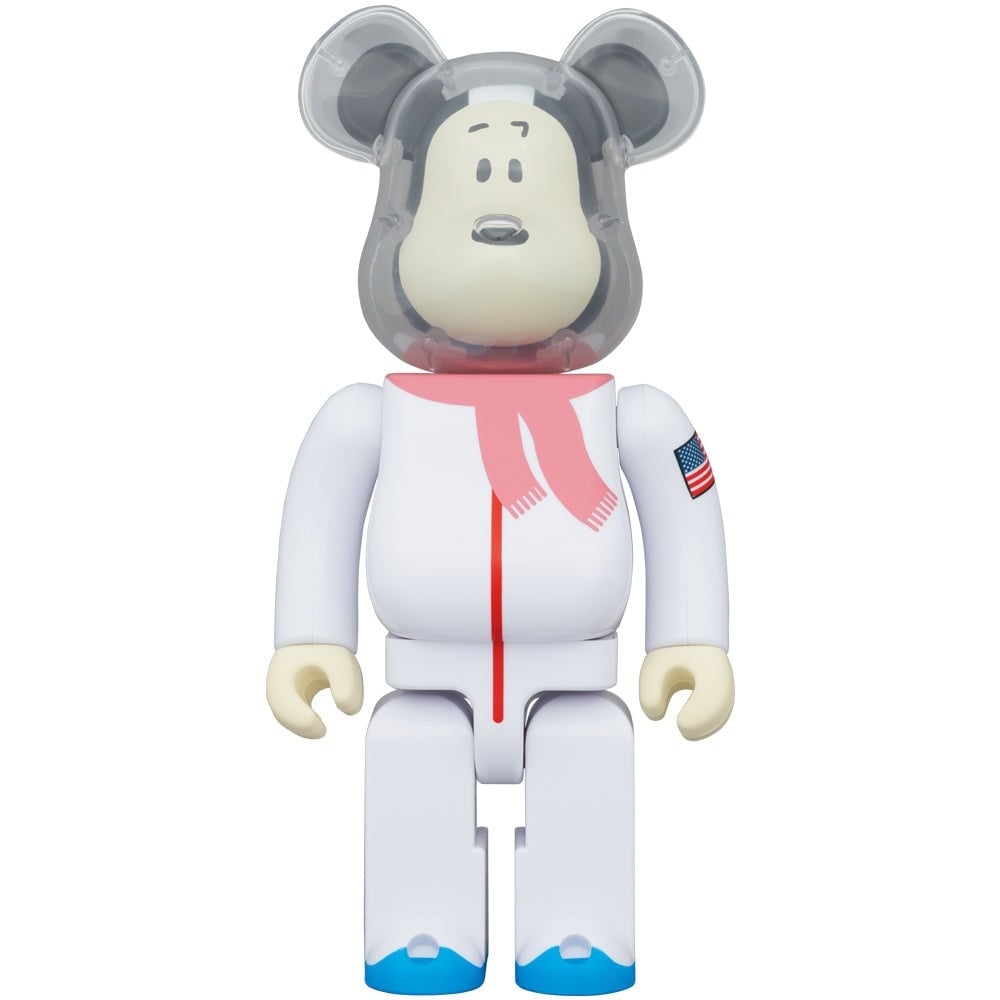 400% Bearbrick Set – Astronaut Snoopy (BWWT 3)