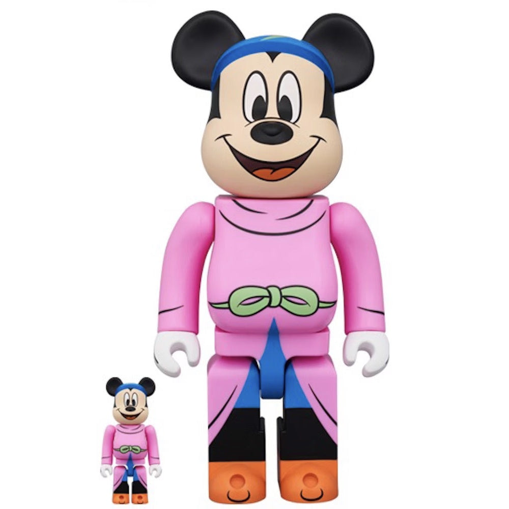 400% & 100% Bearbrick Set – Mickey Mouse (Zauberlehrling)