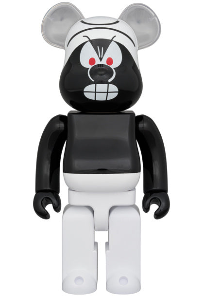 400% Bearbrick - Schlumpf (Schwarz)