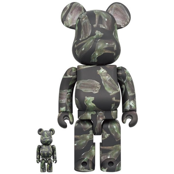 400 % und 100 % Bearbrick-Set – Die Gayer-Anderson-Katze (British Museum)