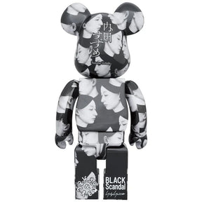 400 % und 100 % Bearbrick-Set – Mehrere Selbst – Black Scandal (Yohji Yamamoto x Suzume Uchida)