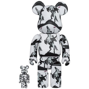 400 % und 100 % Bearbrick-Set – Highwayman (Brandalised x Banksy)