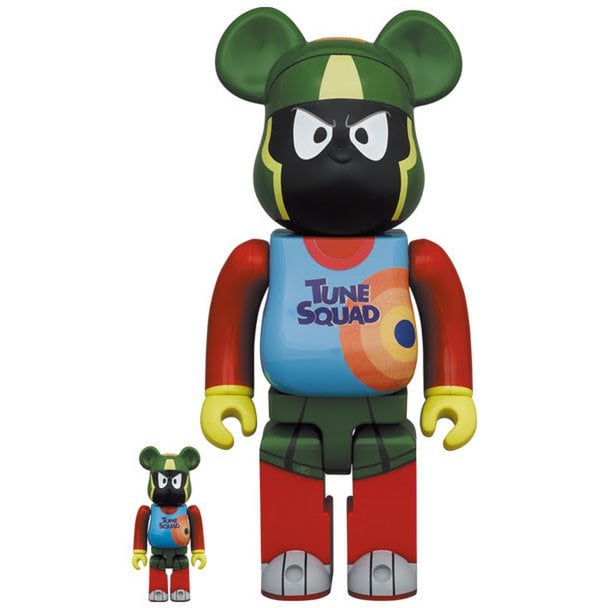 400 % und 100 % Bearbrick-Set – Marvin der Marsianer (Space Jam)