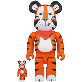 400 % und 100 % Bearbrick-Set – Tony The Tiger Vintage (Kelloggs)