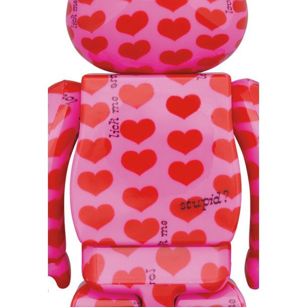 400 % und 100 % Bearbrick-Set – Pink Heart von HIDE