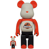 400 % und 100 % Bearbrick-Set – Jurassic Park