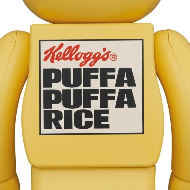 400 % Bearbrick – Sooty The Bear (Kellogg's Puffa Puffa Rice)