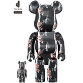 400 % und 100 % Bearbrick-Set – The Rolling Stones (Sticky Fingers – Schwarz)