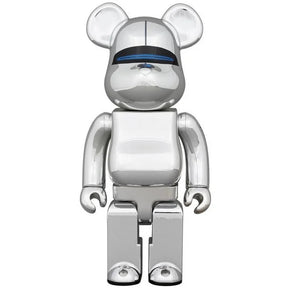 400 % Bearbrick – Hajime Sorayama Robot (Blue Lights Hrsg.)