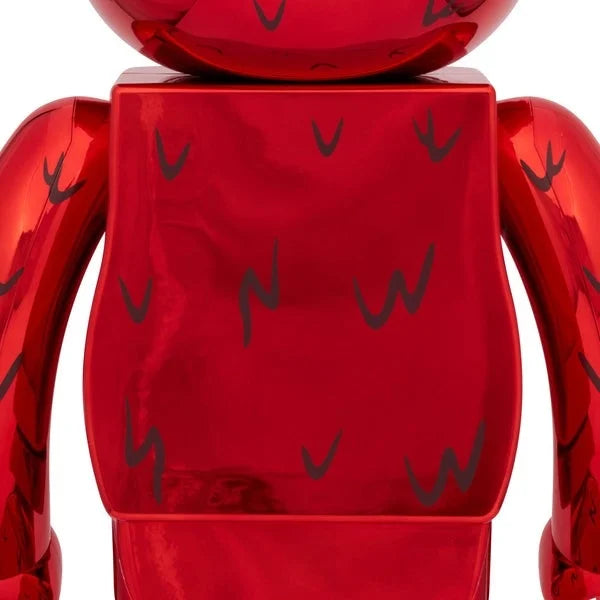 400% & 100% Bearbrick Sæt - Elmo (Chrome)