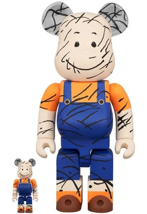 400 % und 100 % Bearbrick-Set – Schweinestall (Erdnüsse)