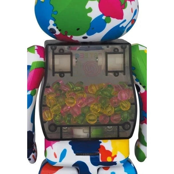 400% & 100% Bearbrick sæt - My First Bearbrick Baby (Color Splash)
