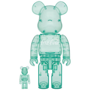 400 % und 100 % Bearbrick-Set – Coca-Cola (Georgia Green)