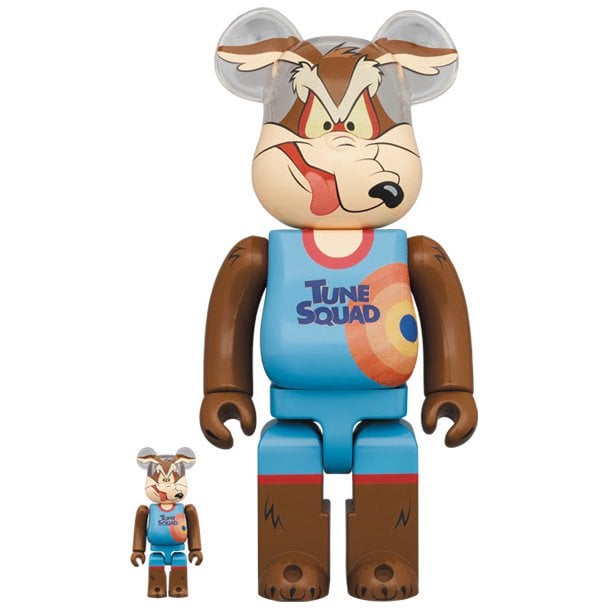 400 % und 100 % Bearbrick-Set – Wile E. Coyote (Space Jam 2)