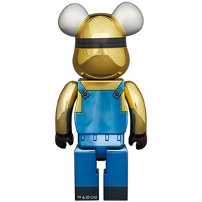 400 % und 100 % Bearbrick-Set – Minion Dave (Chrome-Ausgabe)