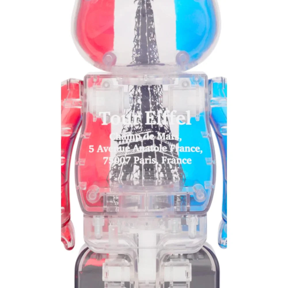 400 % Bearbrick – Eiffelturm (dreifarbig)