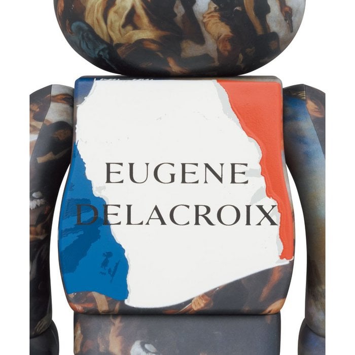 400 % und 100 % Bearbrick-Set – Eugène Delacroix (Liberty Leading the People)