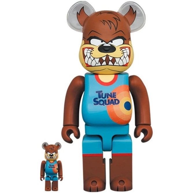 400 % und 100 % Bearbrick-Set – Tasmanischer Teufel (Space Jam 2)