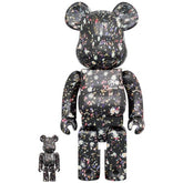 400 % und 100 % Bearbrick-Set – Anever (Schwarz) von Onward Kashiyama