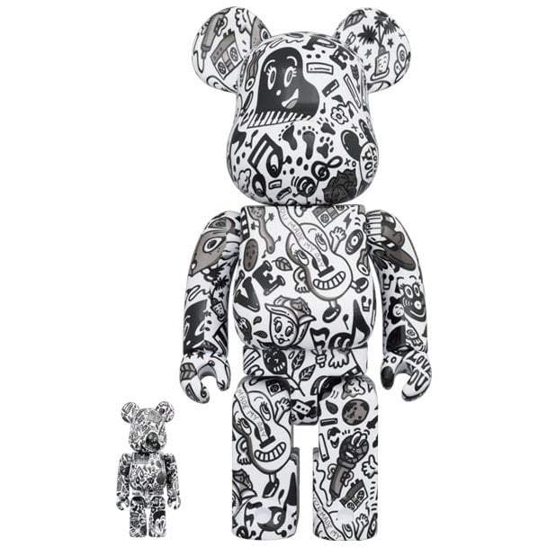 400 und 100 BearbrickSet Bearbrick.dk