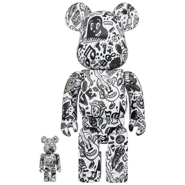 400 % und 100 % Bearbrick-Set – Chocomoo