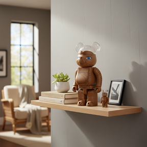 400% & 100% Bearbrick Sæt - E.T.-Medicom Toy-Bearbrick