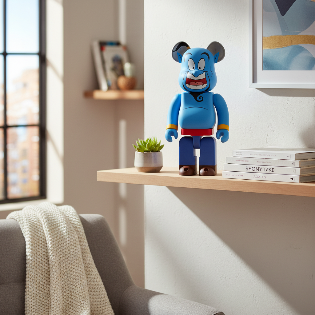 400% & 100% Bearbrick set - Genie (Disney Aladdin)
