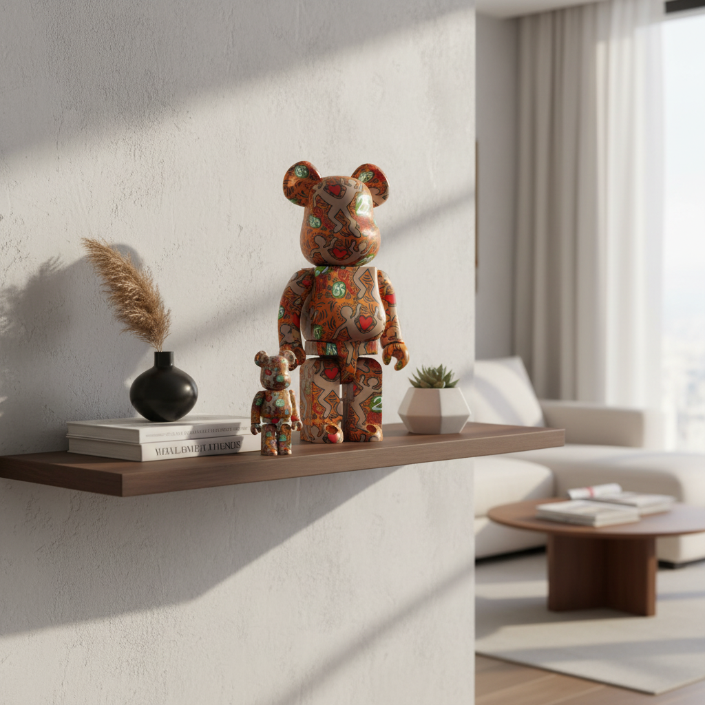 400% & 100% Bearbrick Sæt - Keith Haring v12 (Special edition BWWT 3)