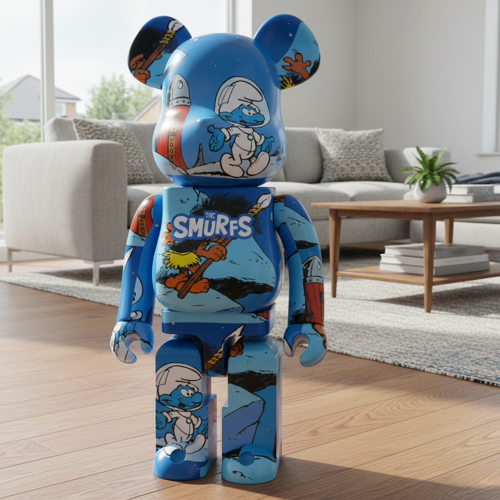 1000% Bearbrick - Astrosmurf Limited Edition Figur 1000% Bearbrick - Astrosmurf Limited Edition Figur