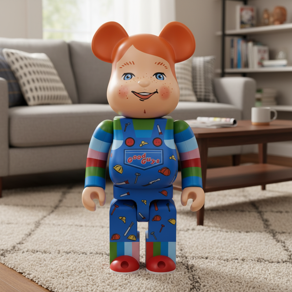 1000 Bearbrick - Guter Kerl (Child's Play) Sammlerfigur