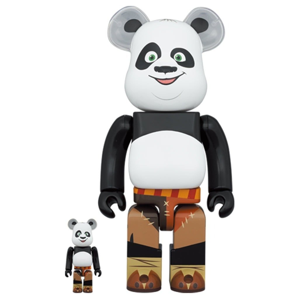 400 % und 100 % Bearbrick-Set – Po (Kung Fu Panda)