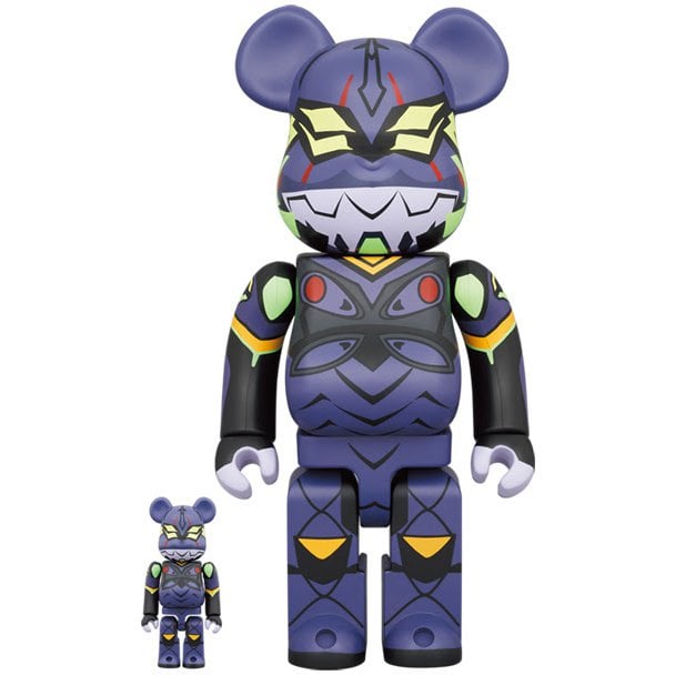 400 % und 100 % Bearbrick-Set – Evangelion (EVA-Einheit 13 – neue Farbe)