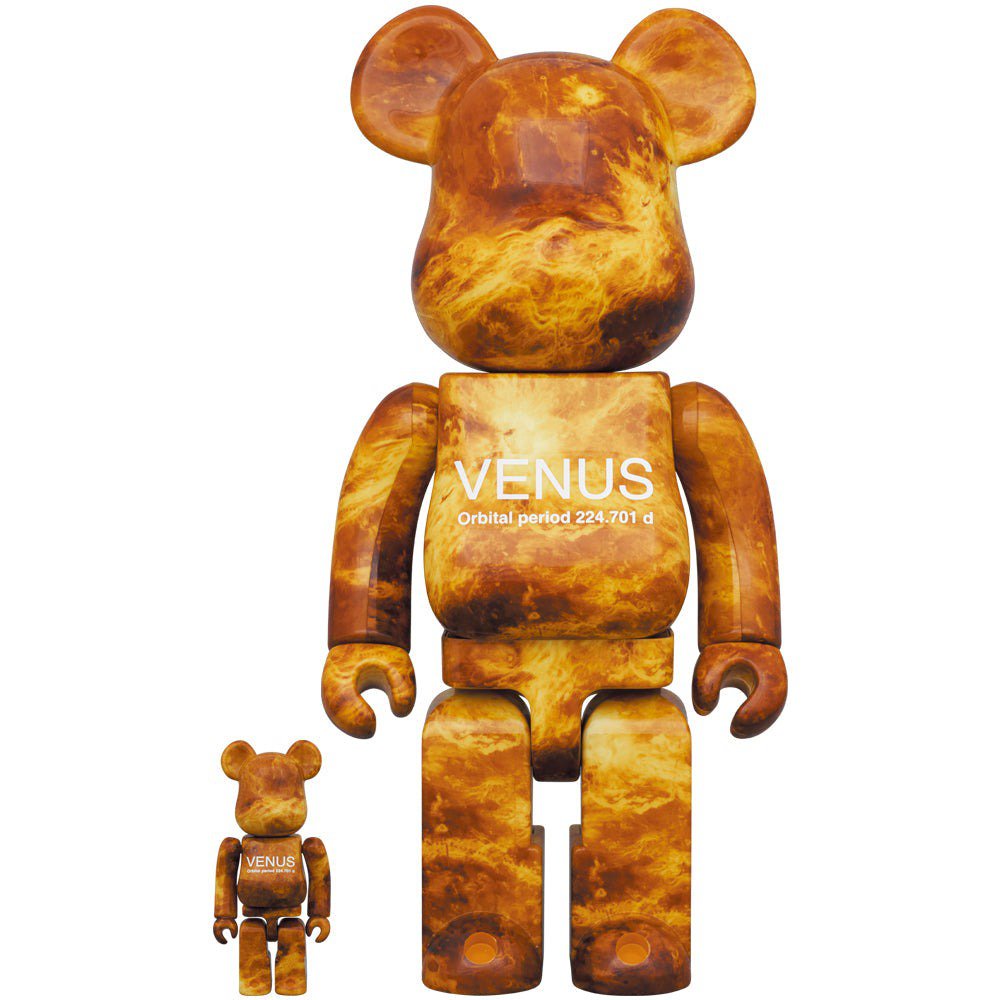 400 % und 100 % Bearbrick – Venus (NASA x Davinci+ Exploration)