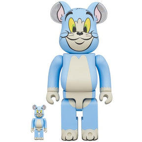 400 % und 100 % Bearbrick-Set – Tom Classic Color (Tom &amp; Jerry)