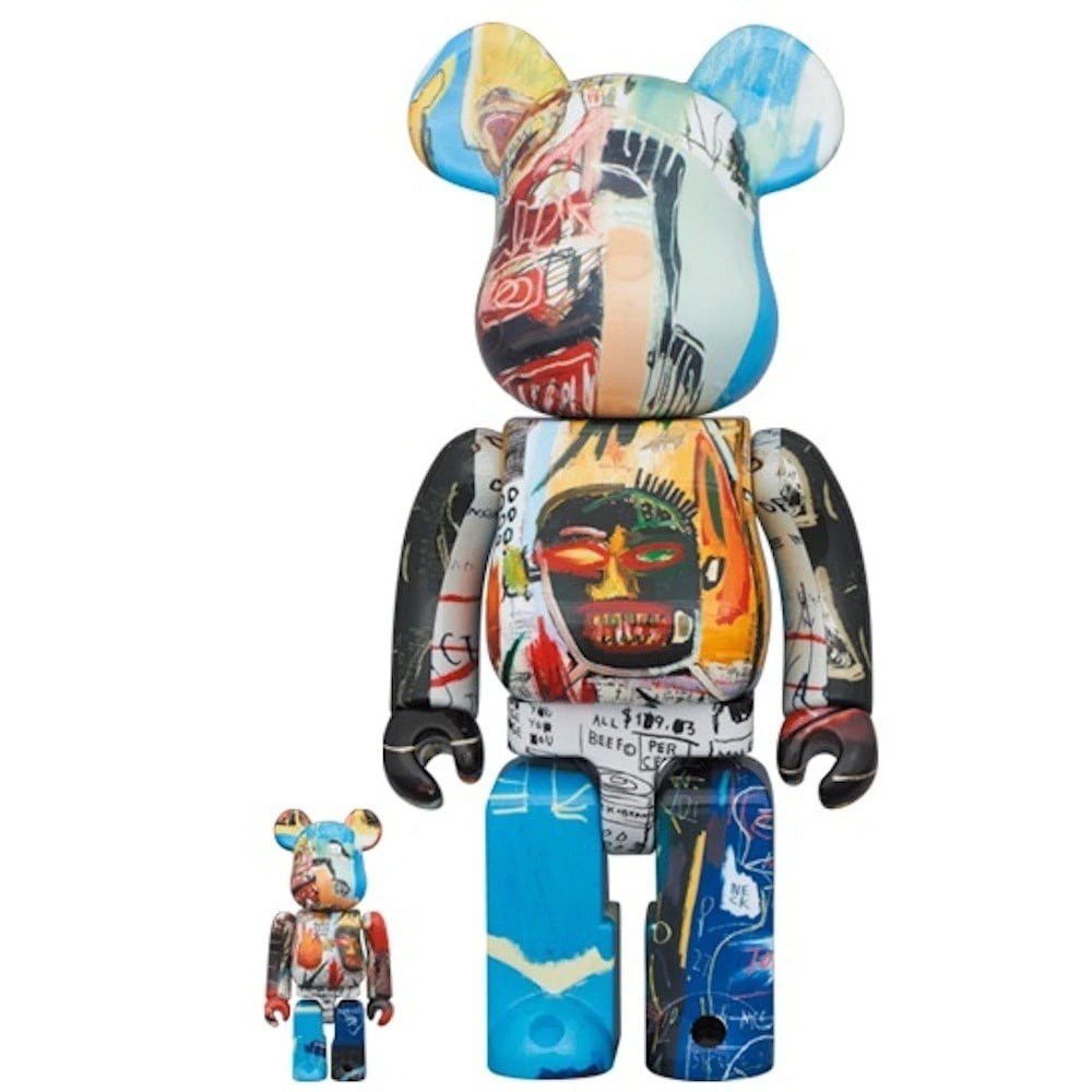 400 % und 100 % Bearbrick-Set – Jean-Michel Basquiat (Sonderausgabe BWWT 3)