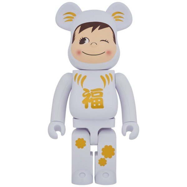 1000% Bearbrick - Daruma x Poko-chan (White // Harmony)