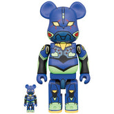 400 % und 100 % Bearbrick-Set – Evangelion (EVA-Einheit 01 – neue Farbe)