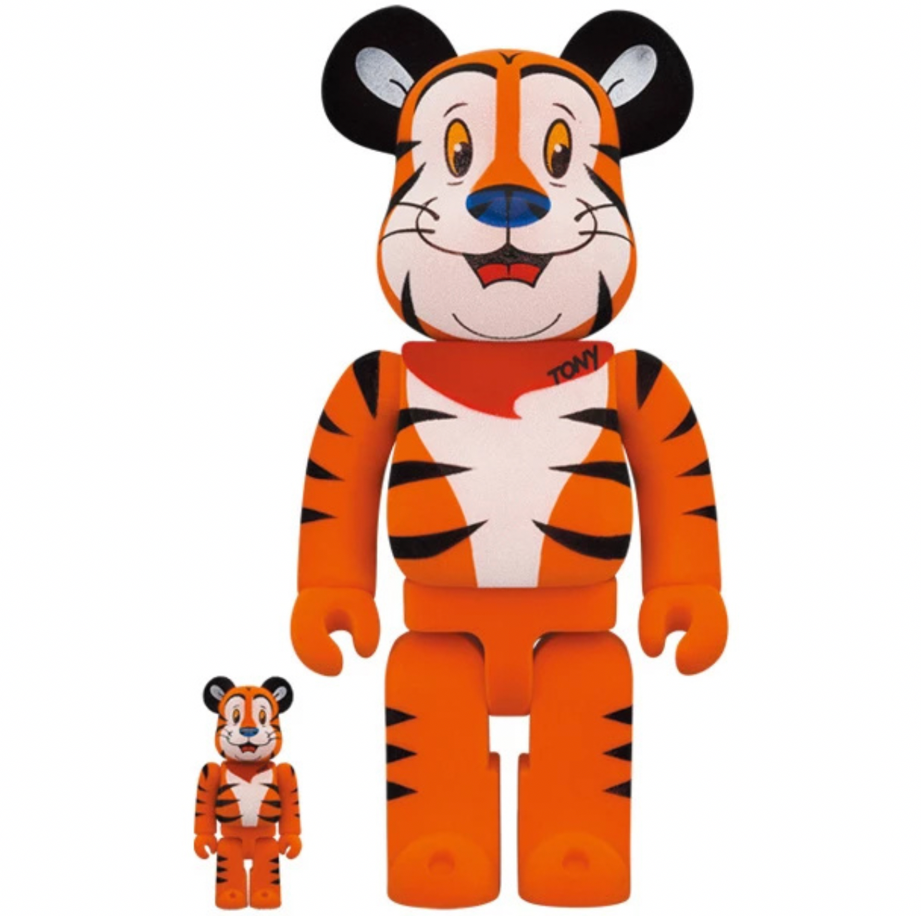 400 % und 100 % Bearbrick-Set – Tony The Tiger Vintage (Kelloggs)
