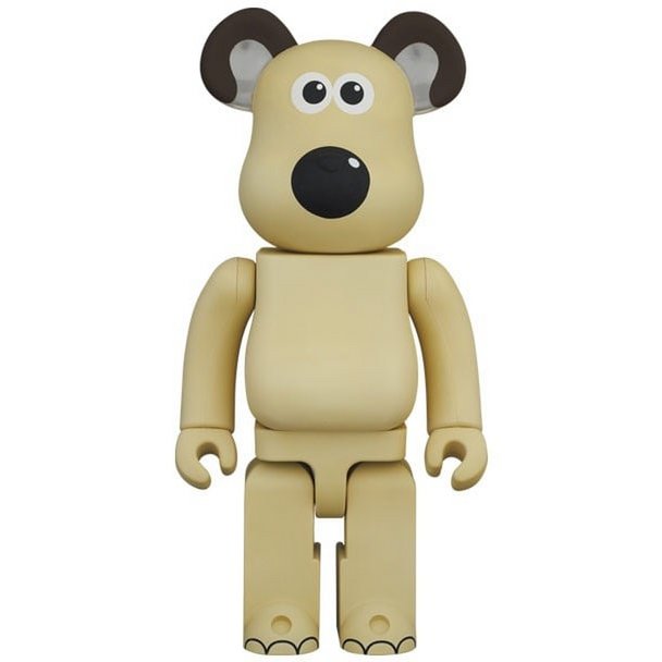 400 % und 100 % Bearbrick-Set – Gromit (Wallace &amp; Gromit)