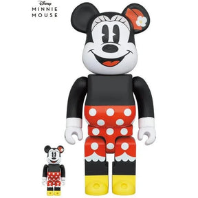 400% & 100% Bearbrick sæt - Minnie Mouse (Walt Disney)-Medicom Toy-Bearbrick