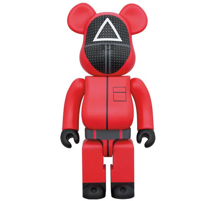 1000 % Bearbrick – Tintenfischspiel (Triangle Guard)