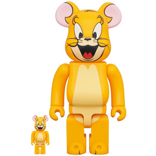 400 % und 100 % Bearbrick-Set – Jerry Classic Color (Tom &amp; Jerry)