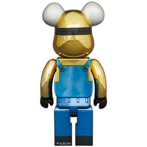 1000 % Bearbrick – Minion Dave (Chrome ed.)