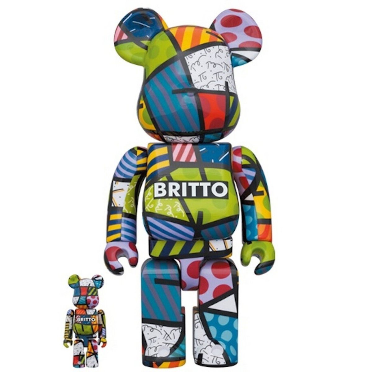 400 % und 100 % Bearbrick-Set – Romero Britto