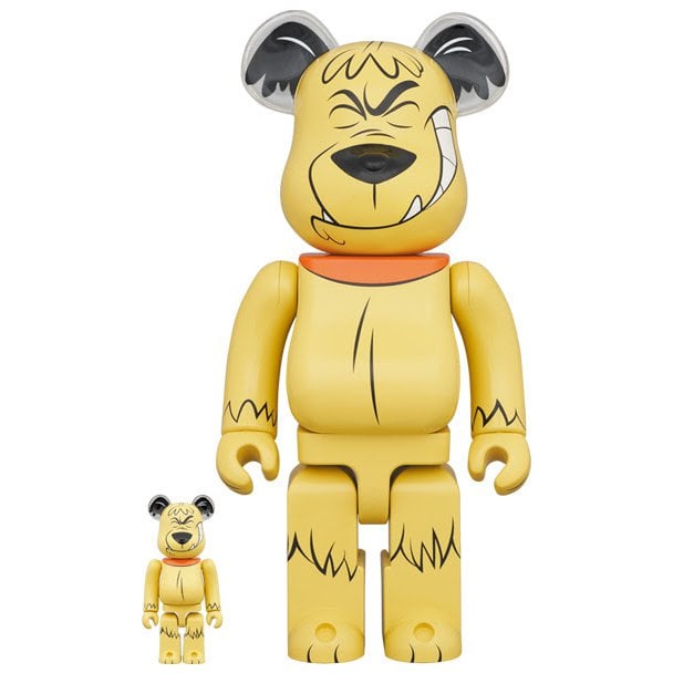 400 % und 100 % Bearbrick-Set – Muttley (Wacky Races)