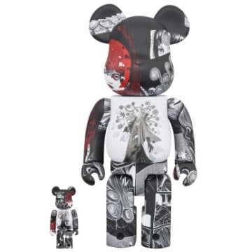 400 % und 100 % Bearbrick-Set – S'YTE x Junji Ito UZUMAKI